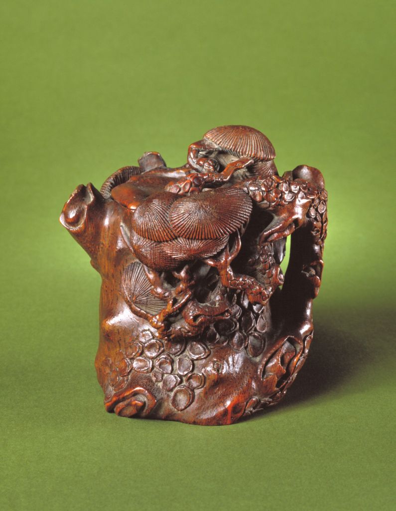 图片[2]-Pu Zhongqian’s small bamboo carving pine pot-China Archive